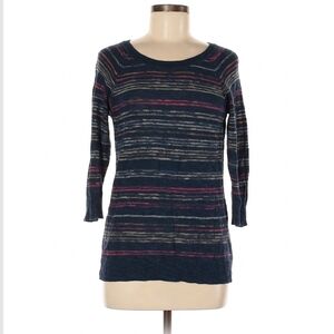 *$5 with bundle Sonoma blue half sleeve striped sweater